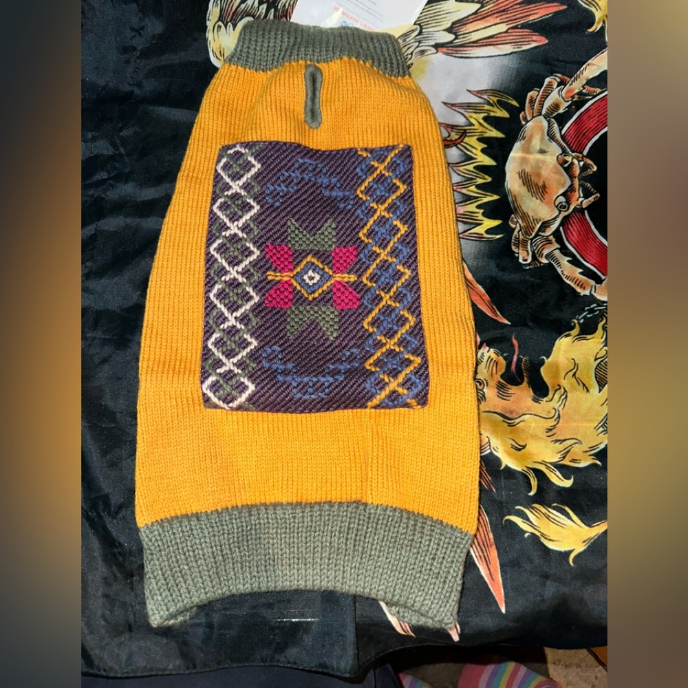 Happiness Hugs Yak Down Doggie Sweater NWT